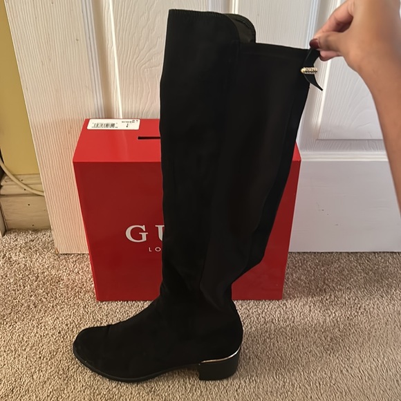 Guess Factory Suede Weslie Over The Knee Boots Size 8 - Picture 8 of 12